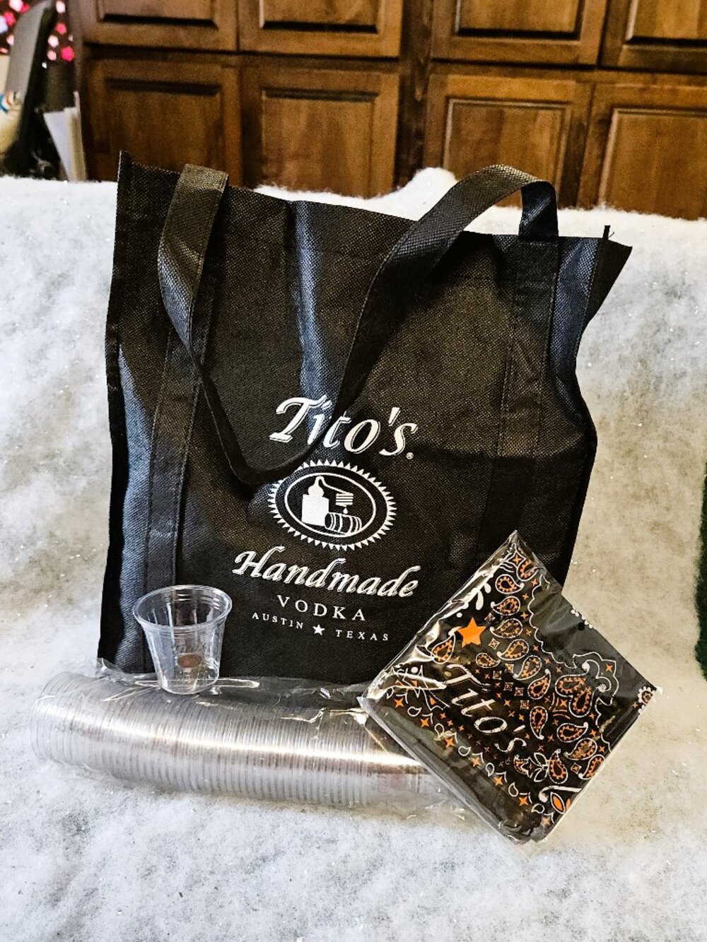 Tito's Handmade Vodka Collector's Set | Party Bag | Bandanas | Cups Halloween
